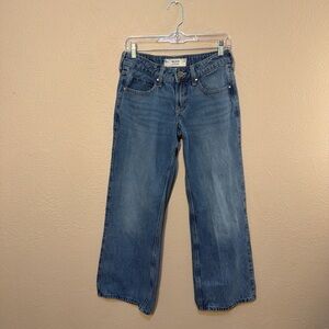 Hollister Blue low Rise Baggy Women's Jeans